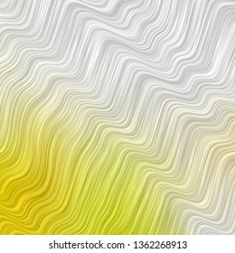 Light Green, Yellow vector background with bent lines. Colorful illustration, which consists of curves. Pattern for booklets, leaflets.
