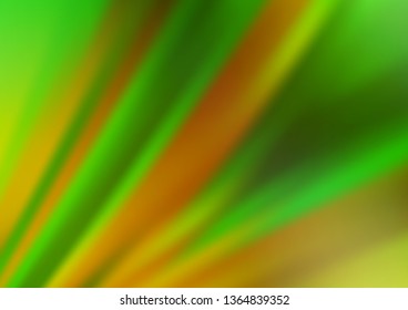 Light Green, Yellow vector background with straight lines. Decorative shining illustration with lines on abstract template. Best design for your ad, poster, banner.