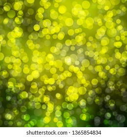 Light Green, Yellow vector background with circles. Modern abstract illustration with colorful circle shapes. Pattern for wallpapers, curtains.