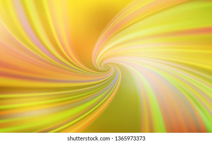 Light Green, Yellow vector background with wry lines. Colorful abstract illustration with gradient lines. The best colorful design for your business.