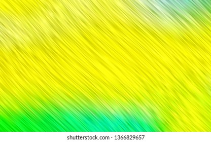 Light Green, Yellow vector background with curved circles. Shining crooked illustration in marble style. Marble design for your web site.