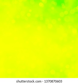 Light Green, Yellow vector background with circles. Glitter abstract illustration with colorful drops. Pattern for business ads.