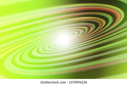 Light Green, Yellow vector background with astronomical stars. Modern abstract illustration with Big Dipper stars. Template for cosmic backgrounds.