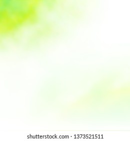 Light Green, Yellow vector background with clouds. Abstract colorful clouds on gradient illustration. Pattern for your commercials.