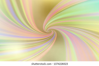 Light Green, Yellow vector background with wry lines. An elegant bright illustration with gradient. Brand new design for your ads, poster, banner.
