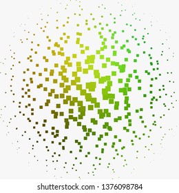 Light Green, Yellow vector background with rectangles. Rectangles with colorful gradient on abstract background. Template for cellphones.