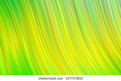 Light Green, Yellow vector background with liquid shapes. Creative illustration in halftone marble style with gradient. The best blurred design for your business.