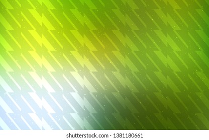 Light Green, Yellow vector background with stright stripes. Shining colored illustration with sharp stripes. Pattern for ads, posters, banners.