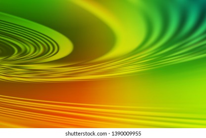 Light Green, Yellow vector background with bent lines. Brand new colorful illustration in simple style. New composition for your brand book.
