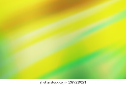 Light Green, Yellow vector background with stright stripes. Glitter abstract illustration with colorful sticks. Template for your beautiful backgrounds.