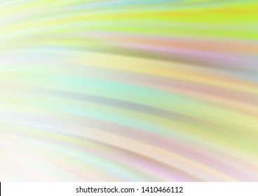 Light Green, Yellow vector background with abstract lines. Creative geometric illustration in marble style with gradient. Brand new design for your ads, poster, banner.