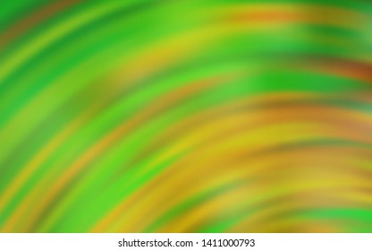 Light Green, Yellow vector background with wry lines. Colorful illustration in simple style with gradient. The best colorful design for your business.