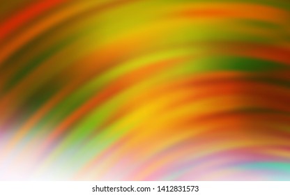 Light Green, Yellow vector background with lines. Colorful geometric sample with gradient lines.  Elegant pattern for a brand book.