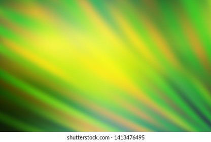 Light Green, Yellow vector background with straight lines. Glitter abstract illustration with colorful sticks. Best design for your ad, poster, banner.