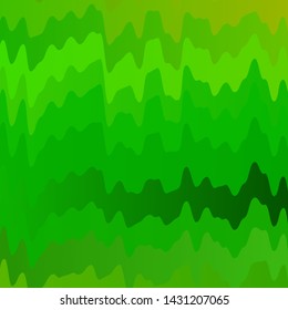 Light Green, Yellow vector background with curves. Colorful illustration with curved lines. Best design for your ad, poster, banner.