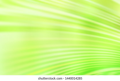 Light Green, Yellow vector background with wry lines. Colorful geometric sample with gradient lines.  A new texture for your  ad, booklets, leaflets.