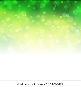 Light Green, Yellow vector background with circles. Abstract colorful disks on simple gradient background. Pattern for websites, landing pages.