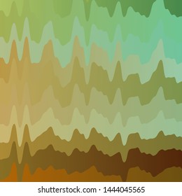 Light Green, Yellow vector background with curves. Brand new colorful illustration with bent lines. Template for cellphones.