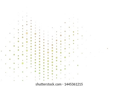 Light Green, Yellow vector background with bubbles. Abstract illustration with colored bubbles in nature style. Pattern for beautiful websites.
