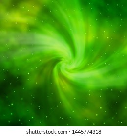 Light Green, Yellow vector background with colorful stars. Colorful illustration in abstract style with gradient stars. Best design for your ad, poster, banner.