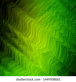 Light Green, Yellow vector background with bows. Bright illustration with gradient circular arcs. Best design for your posters, banners.