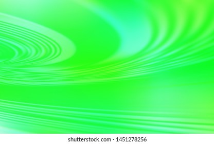 Light Green, Yellow vector background with bent lines. A completely new colorful illustration in simple style. Template for cell phone screens.