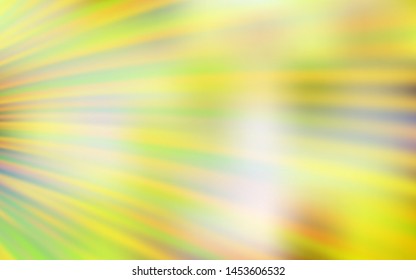 Light Green, Yellow vector background with wry lines. A sample with colorful lines, shapes. The best colorful design for your business.