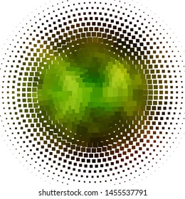 Light Green, Yellow vector background in polygonal style. Colorful illustration with gradient rectangles and squares. Pattern for commercials, ads.