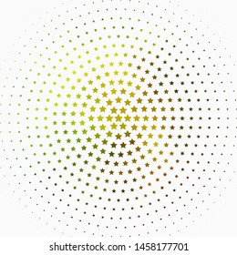 Light Green, Yellow vector background with colorful stars. Colorful illustration with abstract gradient stars. Best design for your ad, poster, banner.