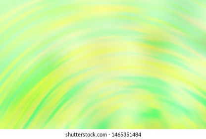Light Green, Yellow vector background with wry lines. Colorful illustration in abstract style with gradient. A completely new template for your design.