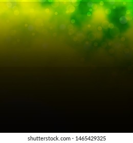 Light Green, Yellow vector background with circles. Abstract colorful disks on simple gradient background. Pattern for booklets, leaflets.