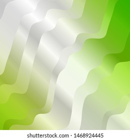 Light Green, Yellow vector background with bows. Abstract gradient illustration with wry lines. Pattern for commercials, ads.