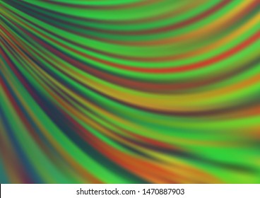 Light Green, Yellow vector background with lava shapes. A completely new color illustration in marble style. Marble style for your business design.