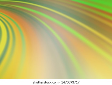 Light Green, Yellow vector background with liquid shapes. Geometric illustration in marble style with gradient.  Pattern for your business design.