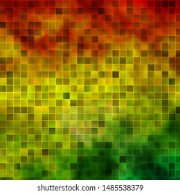 Light Green, Yellow vector background in polygonal style. Rectangles with colorful gradient on abstract background. Design for your business promotion.