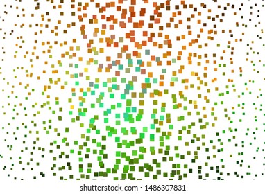 Light Green, Yellow vector background with rectangles. Abstract gradient illustration with rectangles. Pattern for commercials.