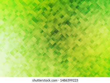 Light Green, Yellow vector background with rectangles. Decorative design in abstract style with rectangles. Modern template for your landing page.