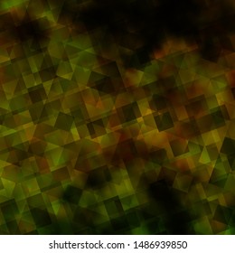 Light Green, Yellow vector background with triangles. Abstract gradient illustration with triangles. Template for landing pages.
