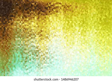 Light Green, Yellow vector background in polygonal style. Beautiful illustration with rectangles and squares. Pattern for busines ad, booklets, leaflets