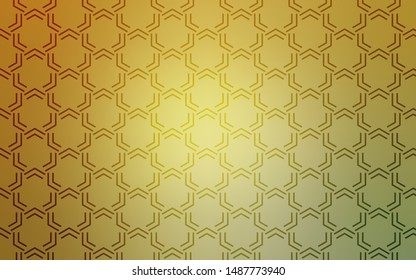 Light Green, Yellow vector background with straight lines. Lines on blurred abstract background with gradient. Smart design for your business advert.