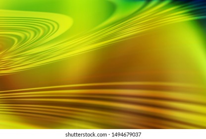 Light Green, Yellow vector background with lines. Shining colorful illustration in simple style. A new texture for your  ad, booklets, leaflets.