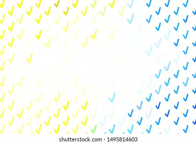 Light Green, Yellow vector background with curved lines. Colorful illustration in abstract style with gradient. New composition for your brand book.