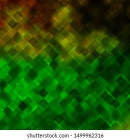 Light Green, Yellow vector background in polygonal style. Abstract gradient illustration with colorful rectangles. Modern template for your landing page.