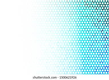 Light Green, Yellow vector background with hexagons. Abstract illustration with colorful hexagons. Pattern for your ad, booklets.