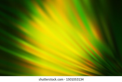 Light Green, Yellow vector background with straight lines. Lines on blurred abstract background with gradient. Smart design for your business advert.