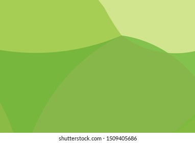 Light Green, Yellow vector background with curved circles. Creative illustration in halftone marble style with gradient. Brand new design for your ads, poster, banner.