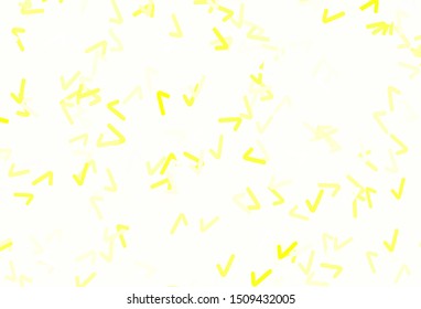 Light Green, Yellow vector background with wry lines. An elegant bright illustration with gradient. Brand new design for your ads, poster, banner.