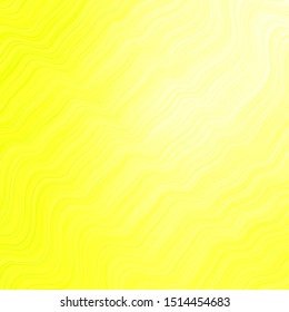 Light Green, Yellow vector background with curves. Colorful illustration in abstract style with bent lines. Template for cellphones.