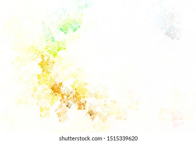 Light Green, Yellow vector background with abstract shapes. Modern abstract illustration with colorful random forms. Elegant design for wallpapers.