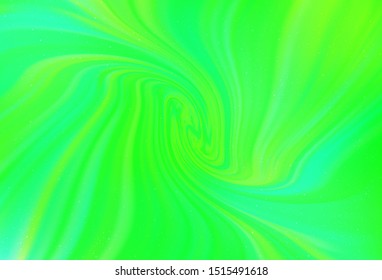 Light Green, Yellow vector background with astronomical stars. Space stars on blurred abstract background with gradient. Template for cosmic backgrounds.